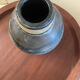 Enamelled stoneware ball vase