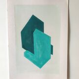 Abstract painting geometric constructivism