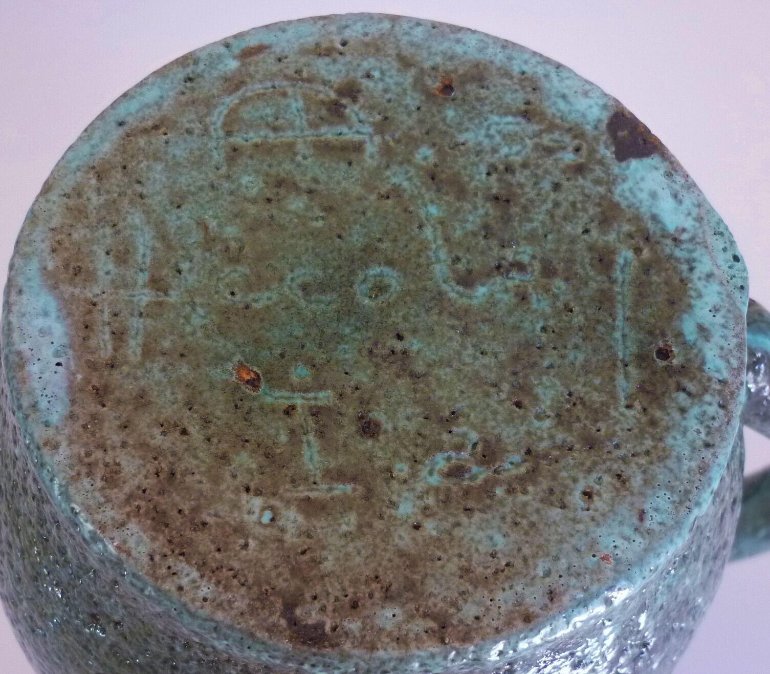 Zoomorphic pitcher in fat lava ceramic, signed Accolay, 1960s/1970s