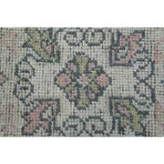 Vintage Turkish Hand-Knotted Wool Cotton Pink Runner Rug 84x281