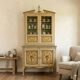 Buffet baroque ancien en bois laqué XVIIIe siècle