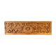 Bas relief African Art 20th century solid wood panel carved with Warriors