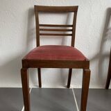 6 chairs era solid oak reconstruction