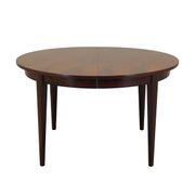 Round rosewood table, Danish design, 1970s, manufacturer: Omann Jun