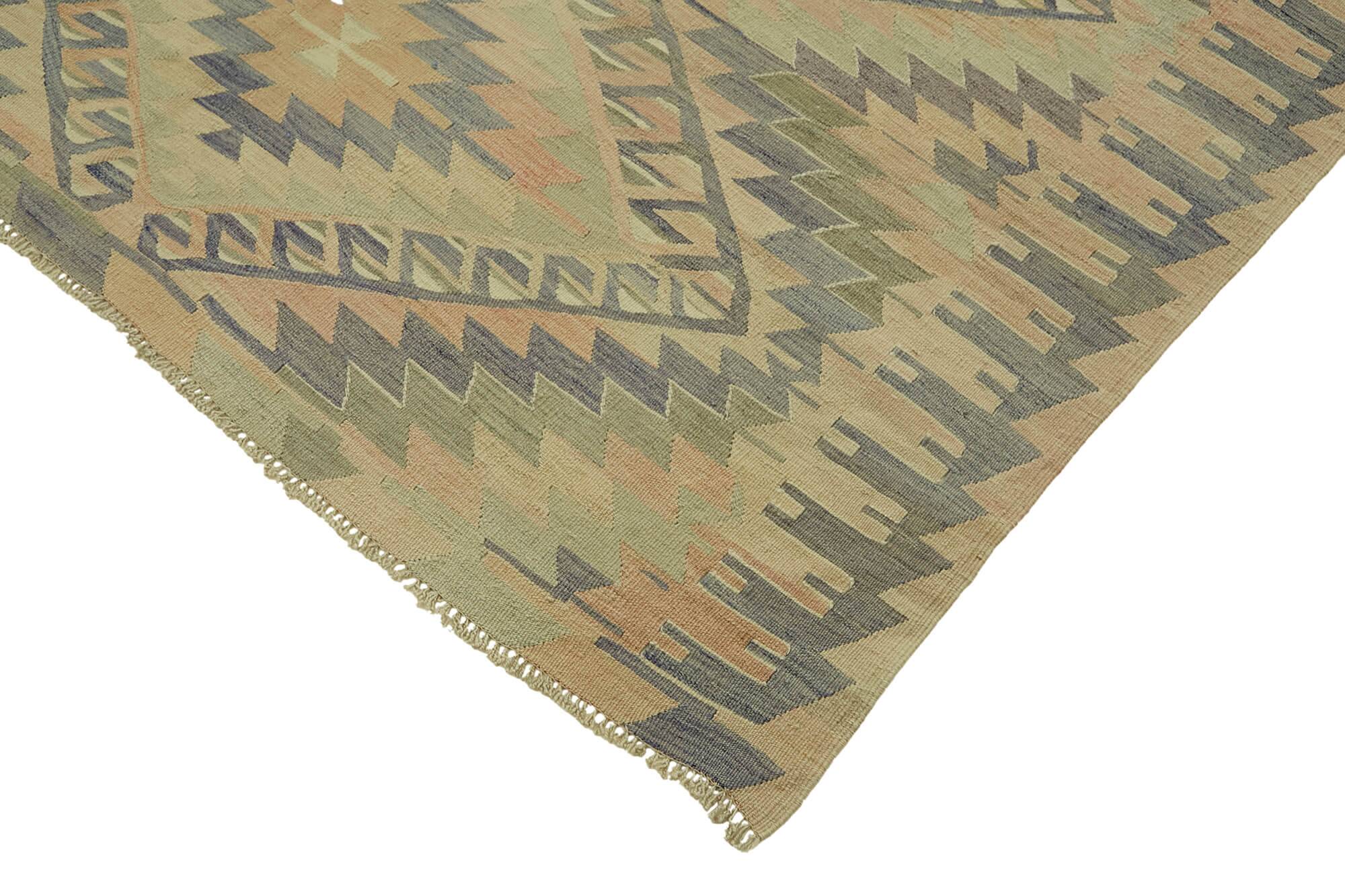 Turkish Handmade Vintage Anatolian Kilim 180 cm x 320 cm