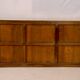 Enfilade - Burmese teak showcase buffet with yellow patina - ecru