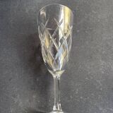 8 champagne flutes - cut crystal – cristalleries royales de champagne