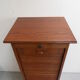 Vintage oak filing cabinet with roller shutter