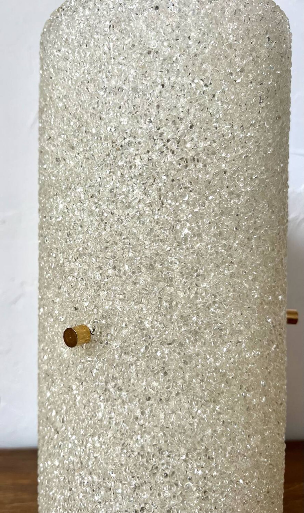 Suspension cylindrique granitée vintage 1970
