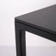 HAY T12 dining table – black linoleum – black aluminium frame