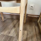 Set of 4 ribbed fabric chairs