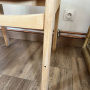 Set of 4 ribbed fabric chairs