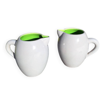 Pair of ceramic jugs Keramos Sèvres
