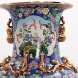 Vieux vase chinois peint à la main, 1920