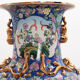 Old Chinese Ceramic Hand Painted Vase, 1920