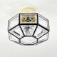 Glass flush mount from Limburg 1960s