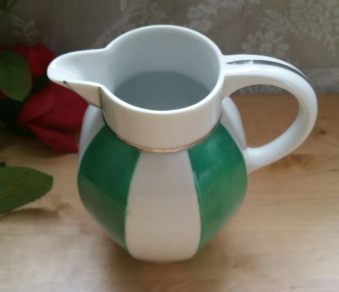 Limoges Porcelain Art Deco Pitcher