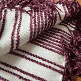 Bohemian ethnic fringed plaid