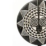 Tribal solar mask Bwa Ø40 — the eye of the zenith