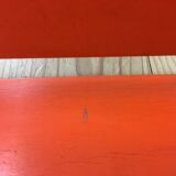 Space age wall coat holder with its tablet 1970 orange