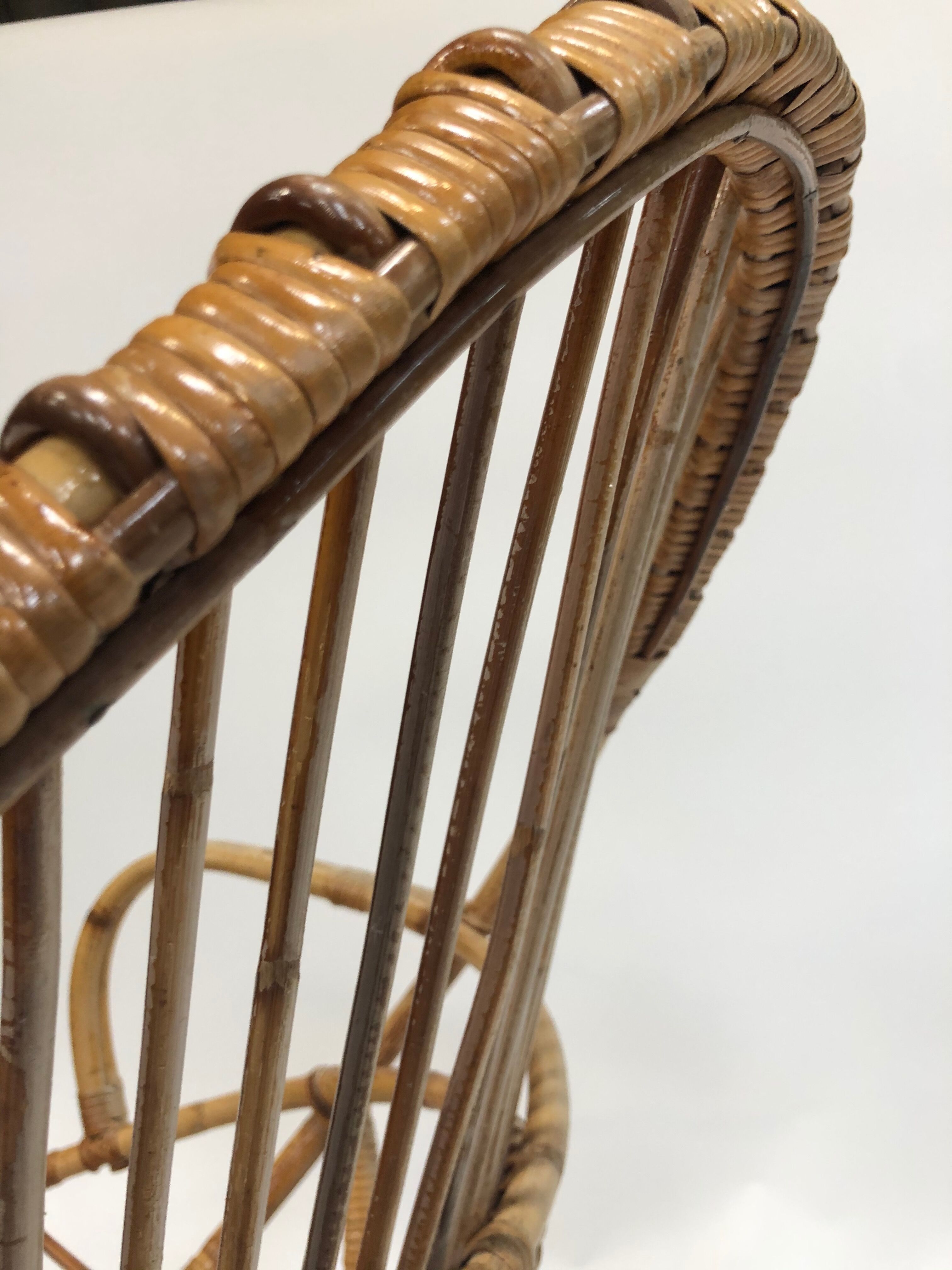 Rohe Noordwolde rattan chair, 1960, Netherlands