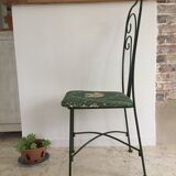 Vintage cast iron garden chair