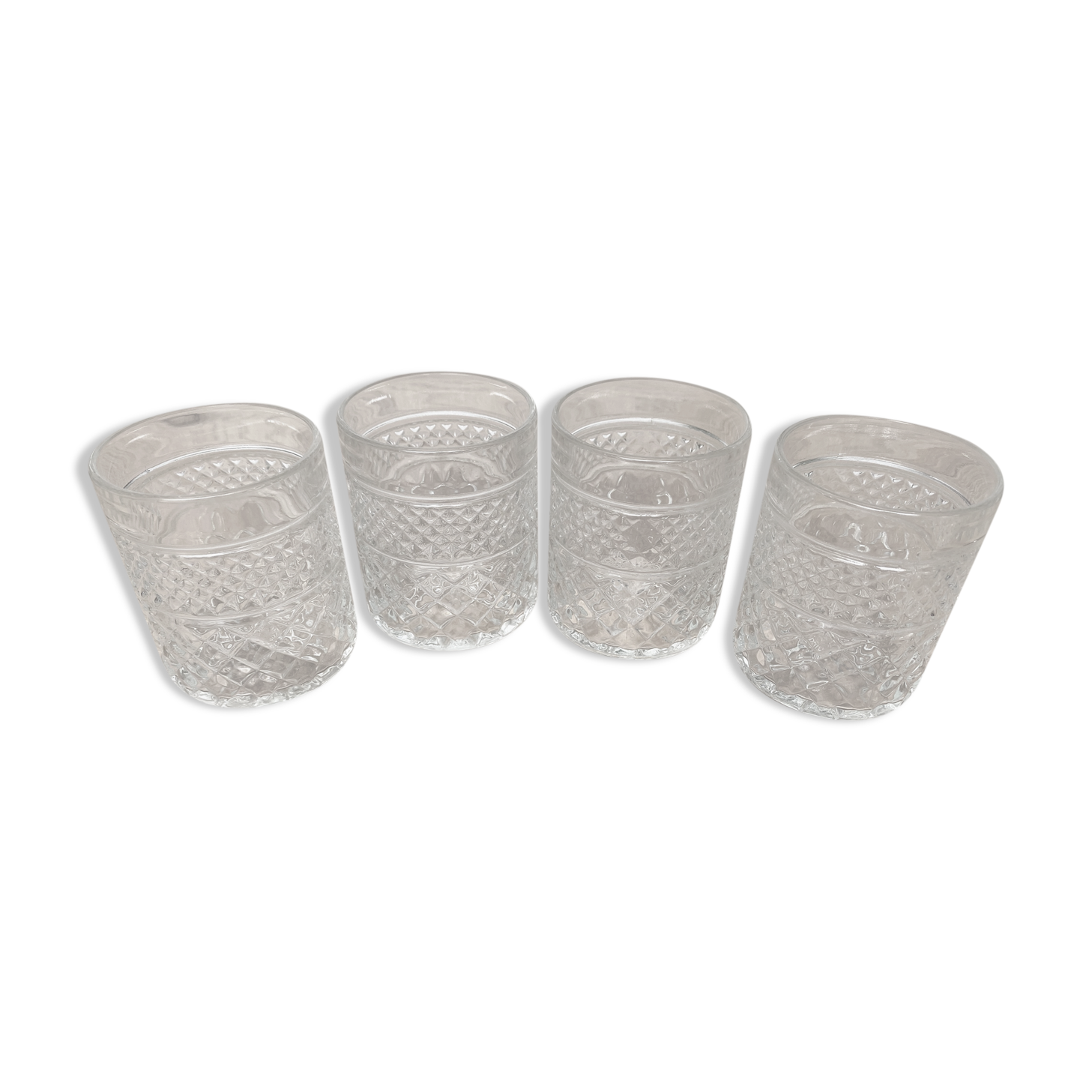 4 glasses with Whisky