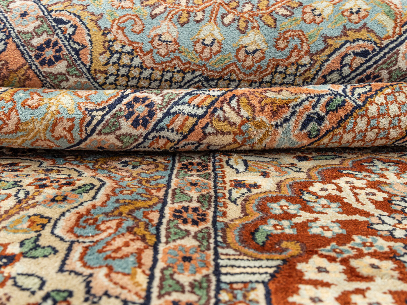 1960s cashmere carpet, 153 x 216