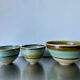 Lot of 3 scandinavian midcentury bowls in stoneware