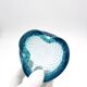 Murano Bullicante Peacock Blue Vide-Poche Vintage 60s 70s Art Glass