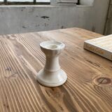 Vintage white ceramic candlestick