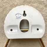 Old napkin holder in shell porcelain