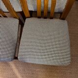 Set of 4 vintage wooden chairs