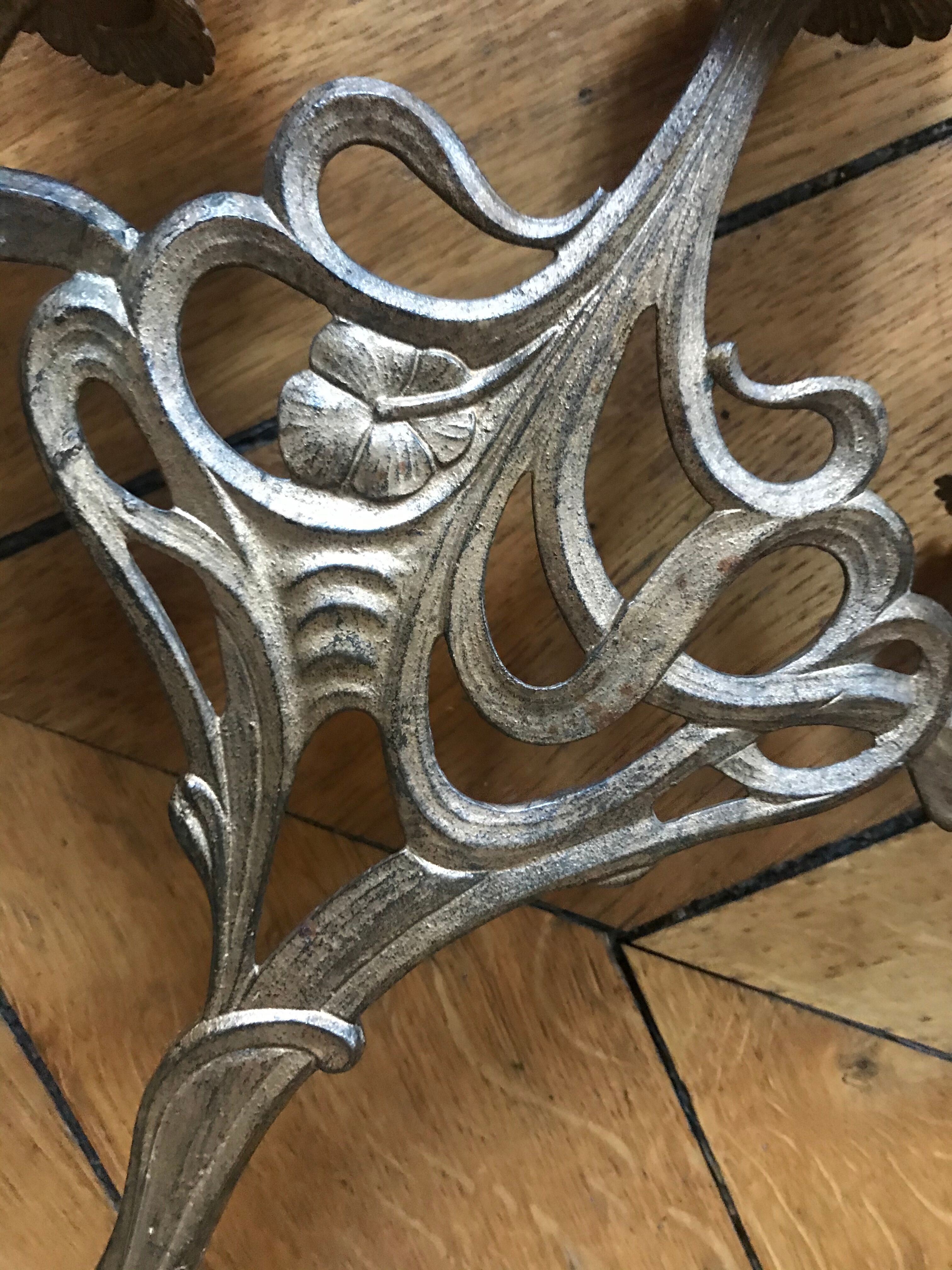Chandelier Art Nouveau three fires