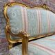 Antique Louis XV Style Gilded Sofa with Gobelin Upholstery
