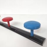 Vintage wall coat rack 4 metal hooks