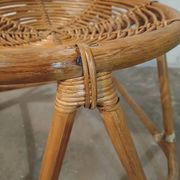 Chaise haute en rotin,  bambou