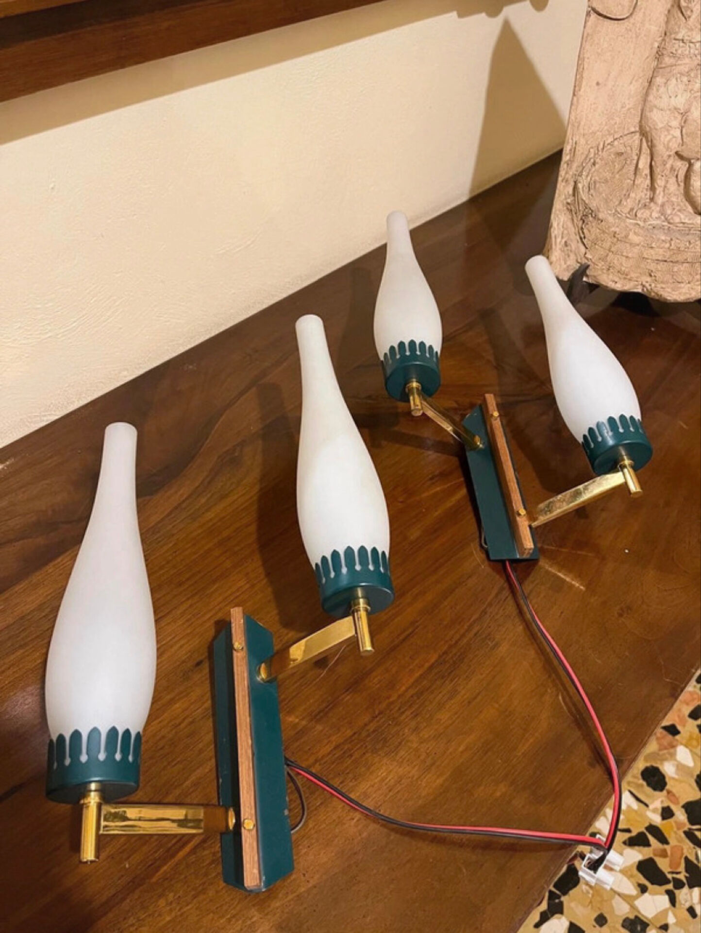 Pair of Stilnovo wall sconces