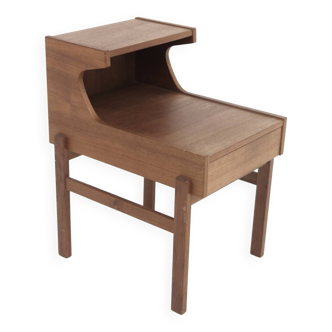 Table de chevet scandinave en teck, Suède, 1960