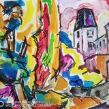 Pierre Lacroux (1909-1993) Gouache on paper 24 x 32 cm - from 1989 - (293)