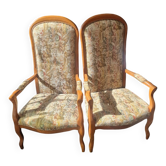 Paire d'ancien fauteuil voltaire