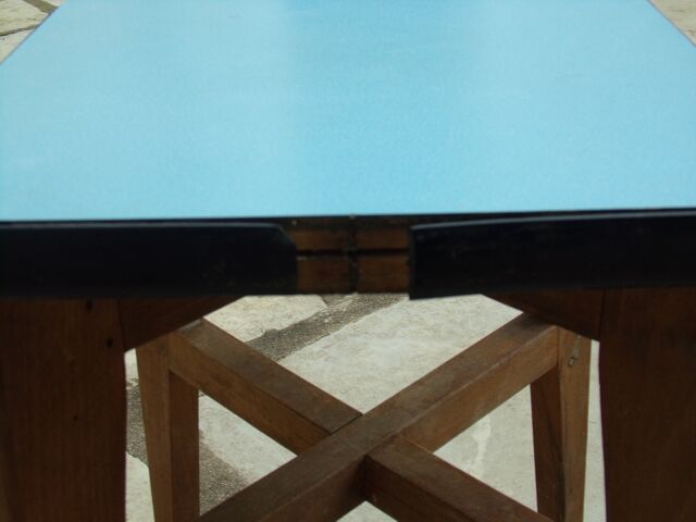 Formica and wooden stool