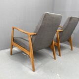 Fauteuils de style scandinave par Sedláček et Vyčítal pour Krasna Jizba, ensemble