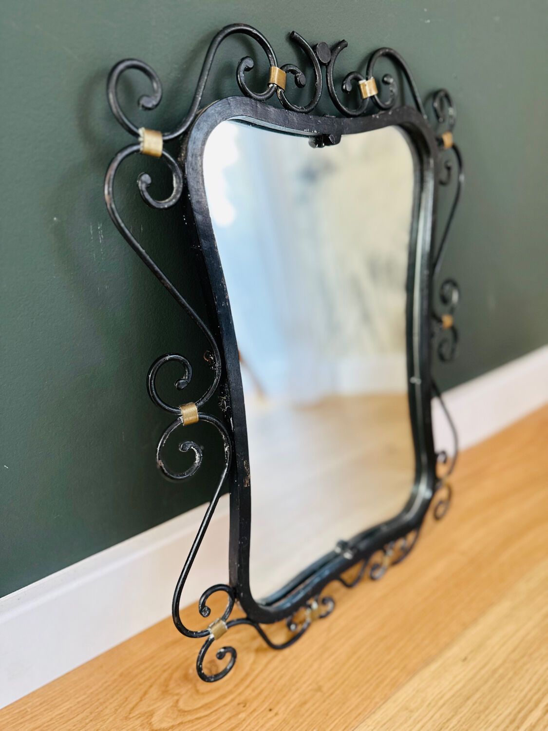 Miroir fer forgé