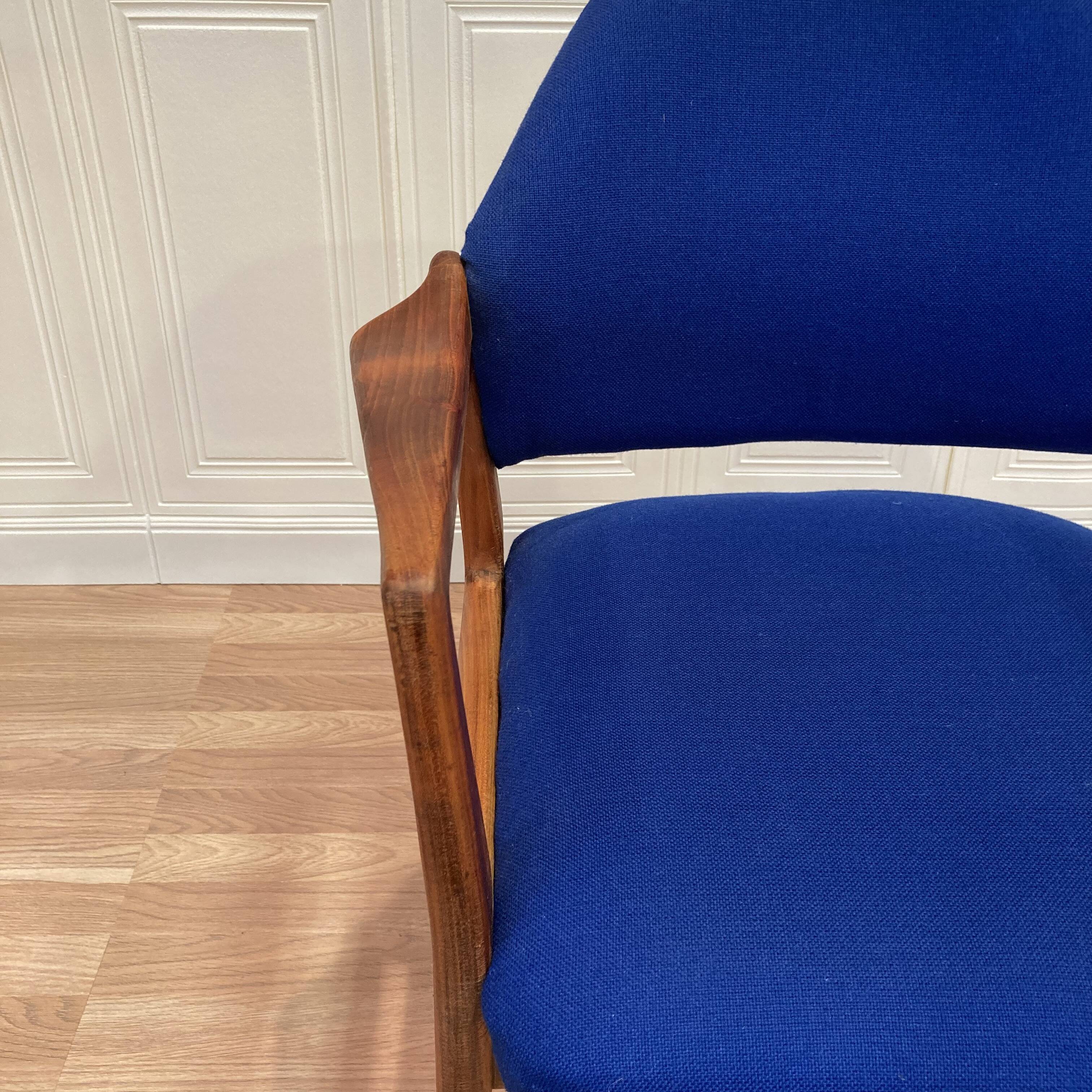 Suite of 4 designer armchairs 1950 "Hartmut Lhomeyer".