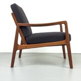 Fauteuil lounge FD-109 en teck par Ole Wanscher pour France & Son, années 1960