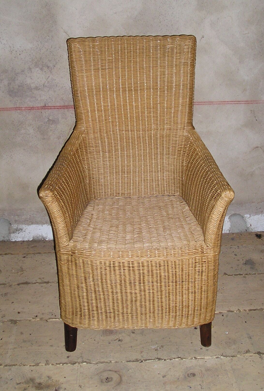 Vintage rattan wicker chair style Lloyd Loom