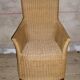 Vintage rattan wicker chair style Lloyd Loom