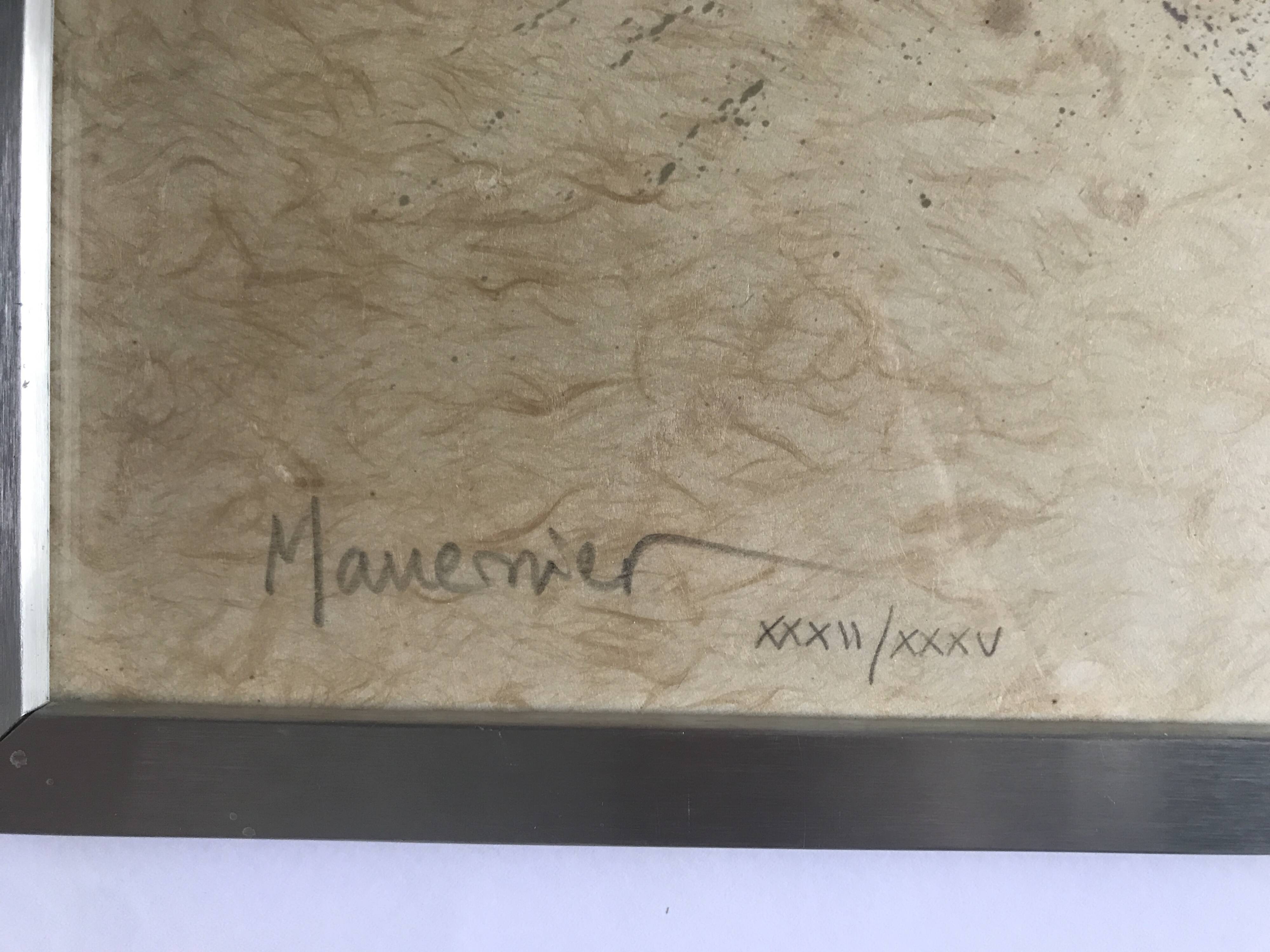 MANESSIER Elegy for Martin Luther King II, 1978. Signed lithograph at c.