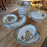 Antique tableware set from Digoin and Sarreguemines